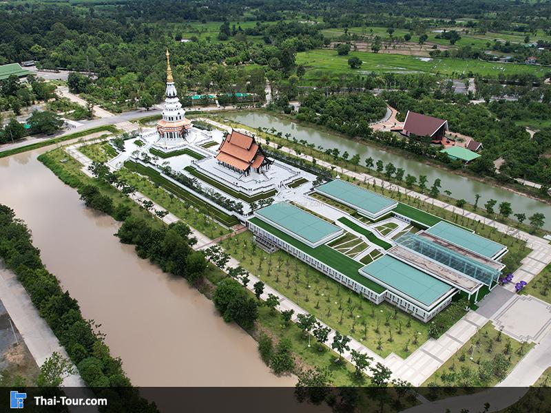 ภาพมุมสูง พิพิธภัณฑ์ ธรรมเจดีย์พระธรรมวิสุทธิมงคล