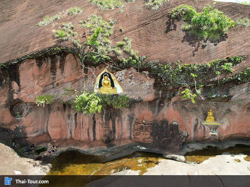 ภาพมุมสูงน้ำตกถ้ำพระ