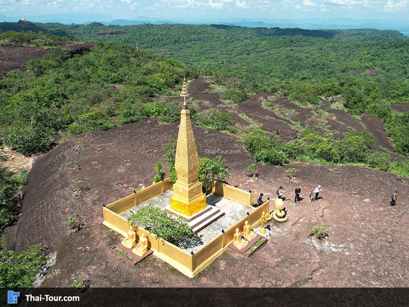 ภาพมุมสูง เจดีย์ หลวงปู่วัง