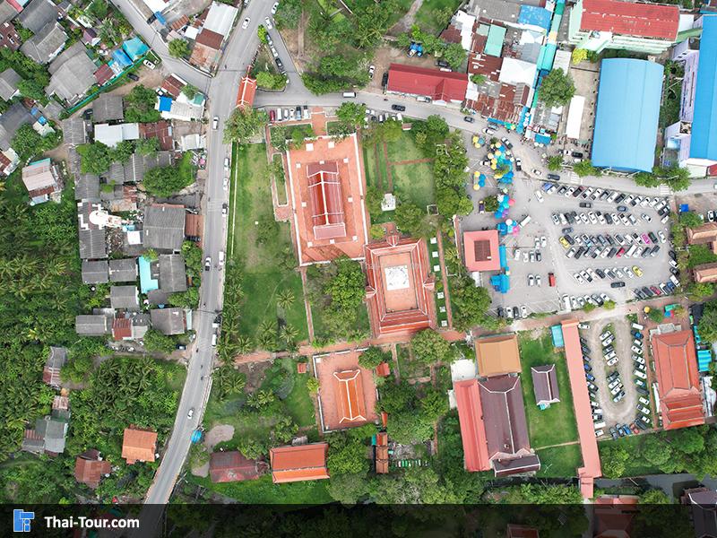 ภาพมุมสูง วัดอัมพวันเจติยาราม