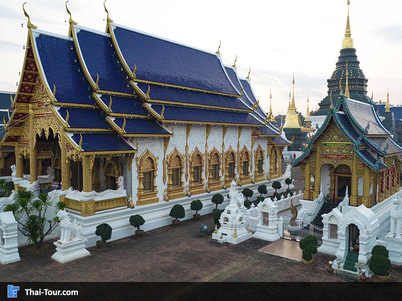 ภาพมุมสูง วัดเด่นสะหลีศรีเมืองแกน