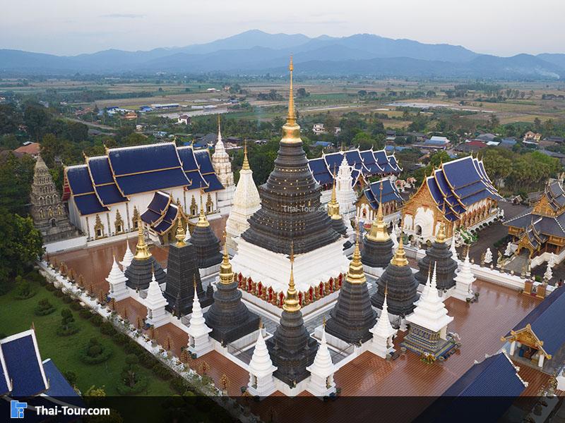 ภาพมุมสูง วัดเด่นสะหลีศรีเมืองแกน