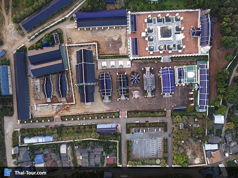 ภาพมุมสูง วัดเด่นสะหลีศรีเมืองแกน