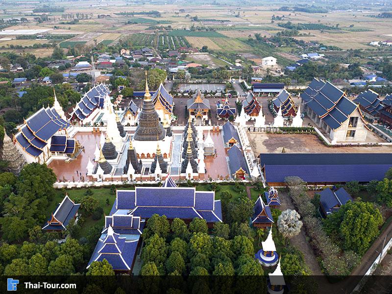 ภาพมุมสูง วัดเด่นสะหลีศรีเมืองแกน