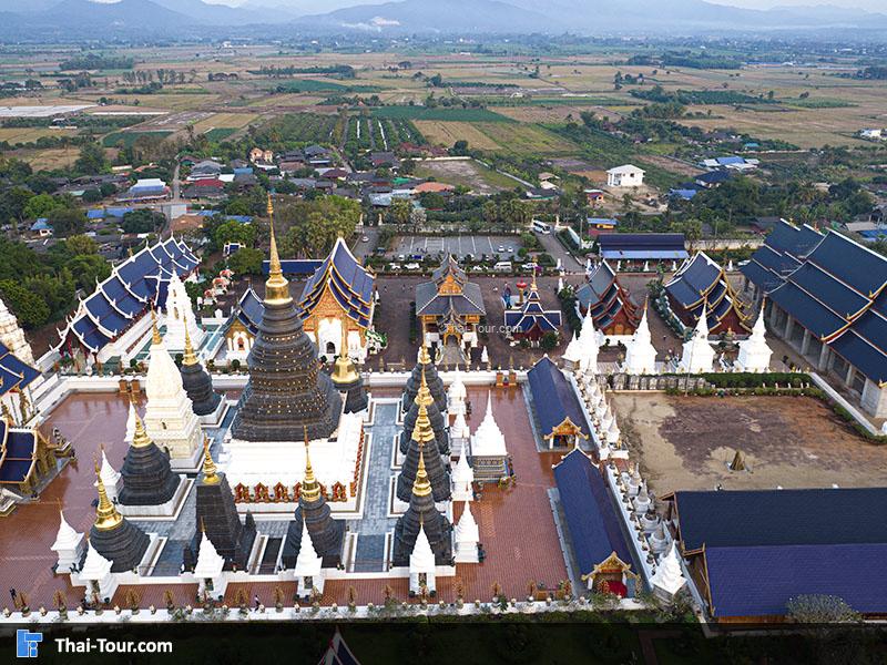 ภาพมุมสูง วัดเด่นสะหลีศรีเมืองแกน