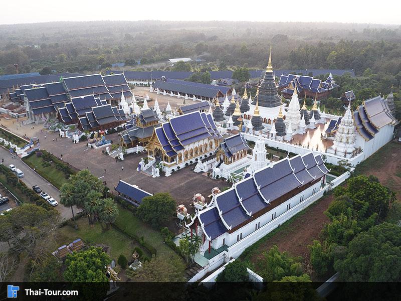 ภาพมุมสูง วัดเด่นสะหลีศรีเมืองแกน