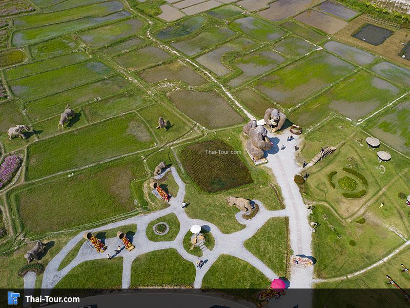 ภาพมุมสูง อ่างเก็บน้ำห้วยตึงเฒ่า