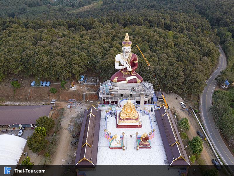 ภาพมุมสูง วัดแสงแก้วโพธิญาณ
