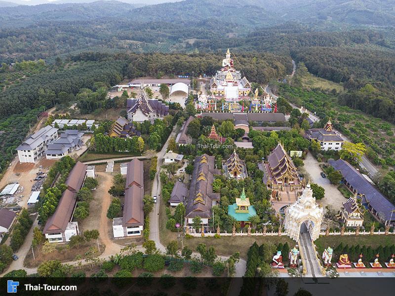 ภาพมุมสูง วัดแสงแก้วโพธิญาณ