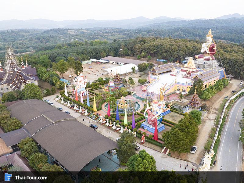 ภาพมุมสูง วัดแสงแก้วโพธิญาณ