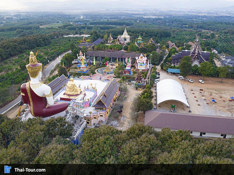 ภาพมุมสูง วัดแสงแก้วโพธิญาณ