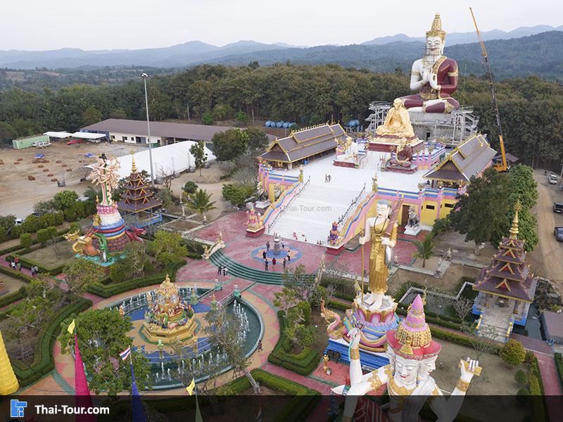 ภาพมุมสูง วัดแสงแก้วโพธิญาณ