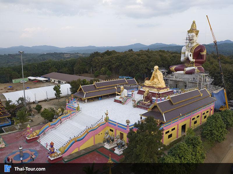 ภาพมุมสูง วัดแสงแก้วโพธิญาณ