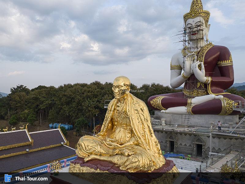 ภาพมุมสูง วัดแสงแก้วโพธิญาณ