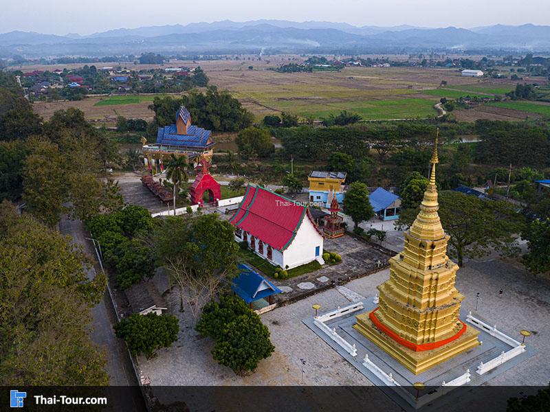 ภาพมุมสูง วัดพระเจ้าทองทิพย์