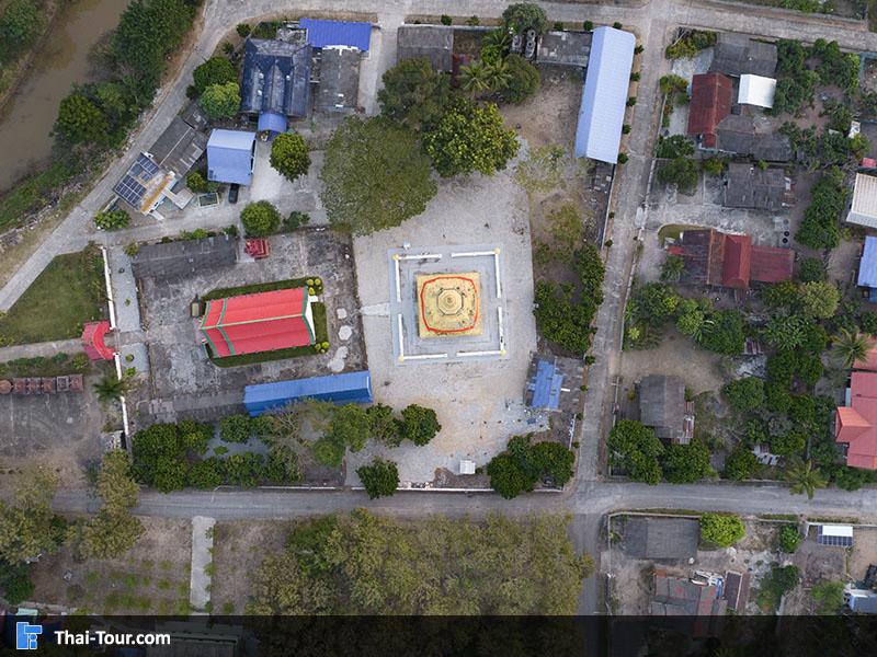 ภาพมุมสูง วัดพระเจ้าทองทิพย์