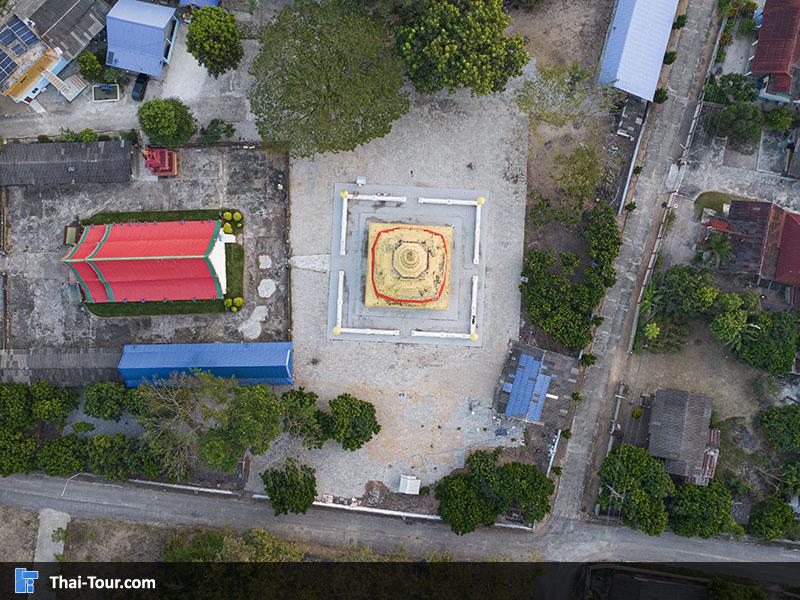 ภาพมุมสูง วัดพระเจ้าทองทิพย์