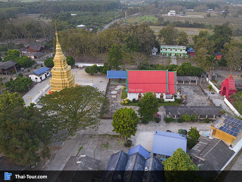 ภาพมุมสูง วัดพระเจ้าทองทิพย์