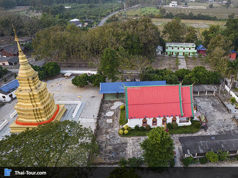 ภาพมุมสูง วัดพระเจ้าทองทิพย์