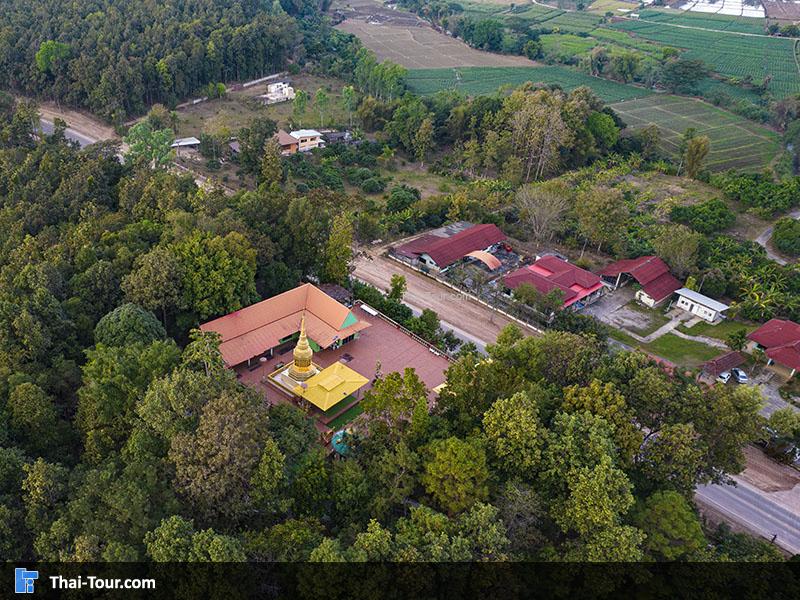 ภาพมุมสูง วัดพระธาตุจอมหมอกแก้ว