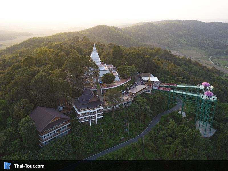 ภาพมุมสูง วัดพระธาตุผาเงา