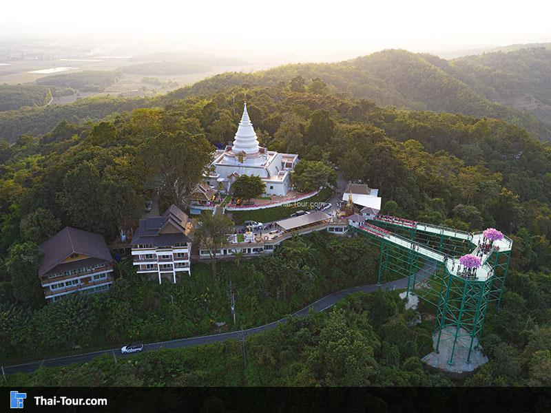 ภาพมุมสูง วัดพระธาตุผาเงา