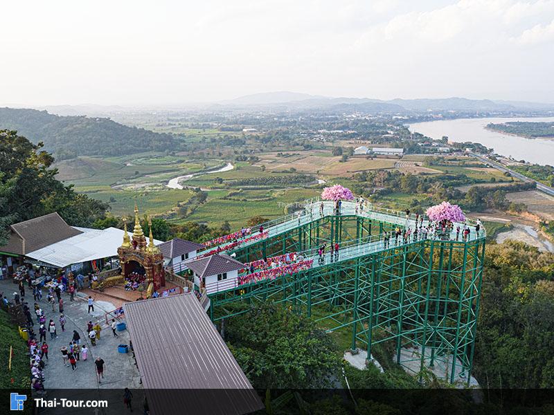 ภาพมุมสูง วัดพระธาตุผาเงา