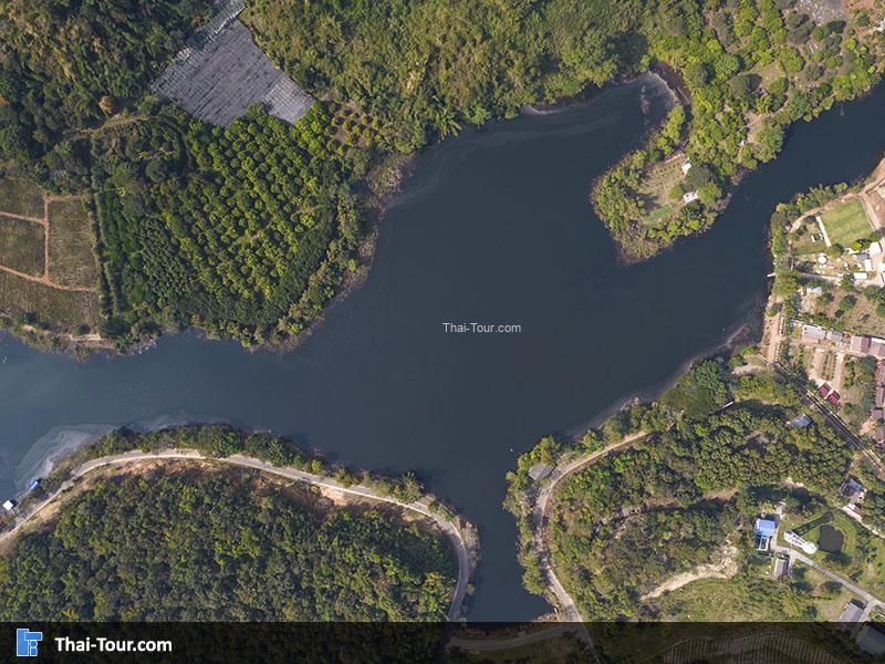 ภาพมุมสูง อ่างเก็บน้ำห้วยไคร้