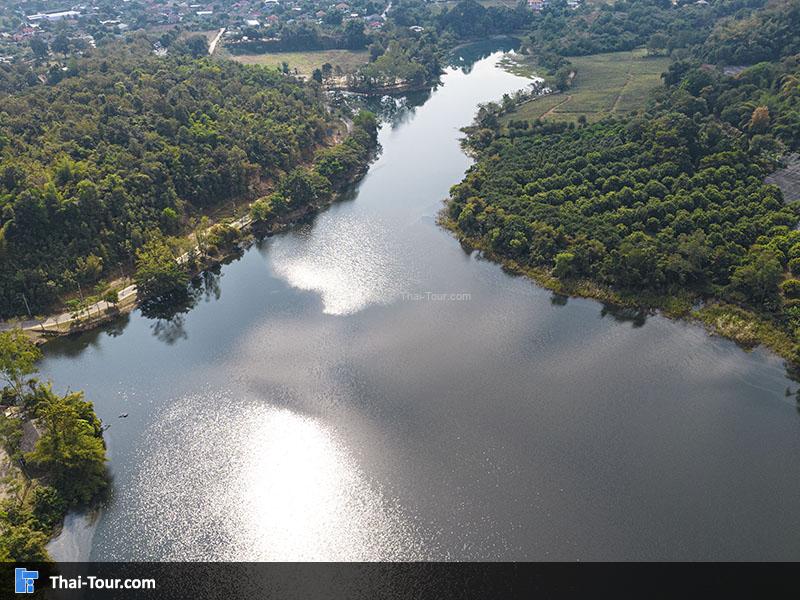 ภาพมุมสูง อ่างเก็บน้ำห้วยไคร้