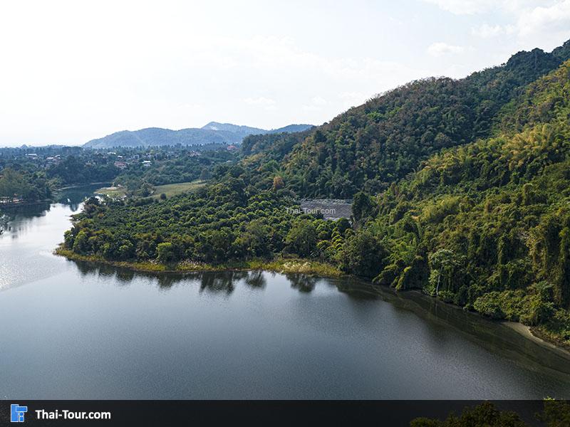 ภาพมุมสูง อ่างเก็บน้ำห้วยไคร้
