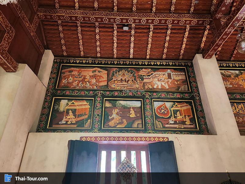 ภาพจิตรกรรมฝาผนัง วัดพญาวัดด