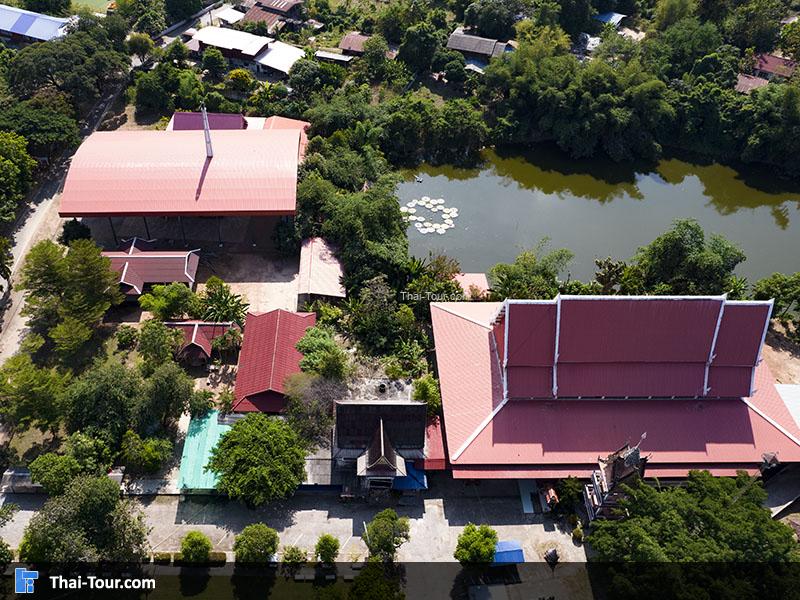 ภาพมุมสูง วัดเสนาสน์ พิษณุโลก