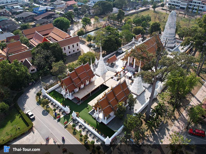 ภาพมุมสูง วัดกษัตราธิราชวรวิหาร