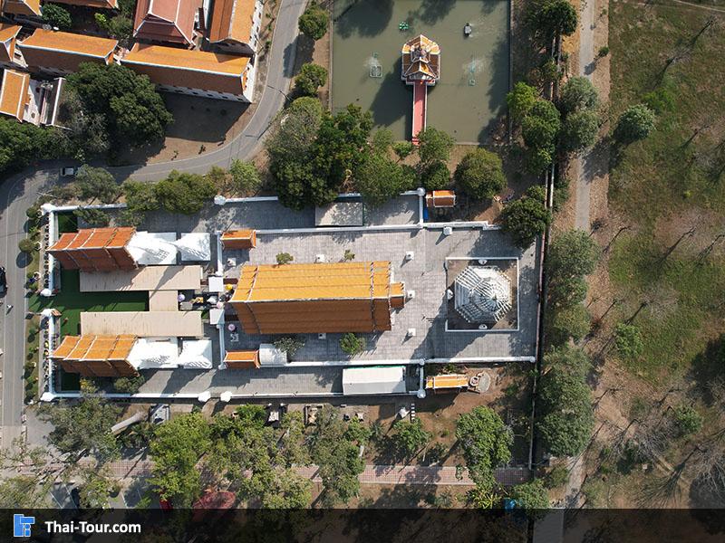 ภาพมุมสูง วัดกษัตราธิราชวรวิหาร