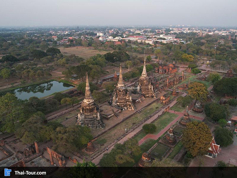 วิวมุมสูงด้านบนของ วัดพระศรีสรรเพชญ์