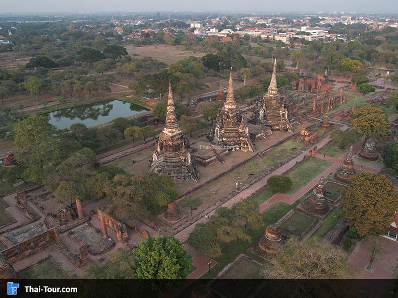 วิวมุมสูงด้านบนของ วัดพระศรีสรรเพชญ์