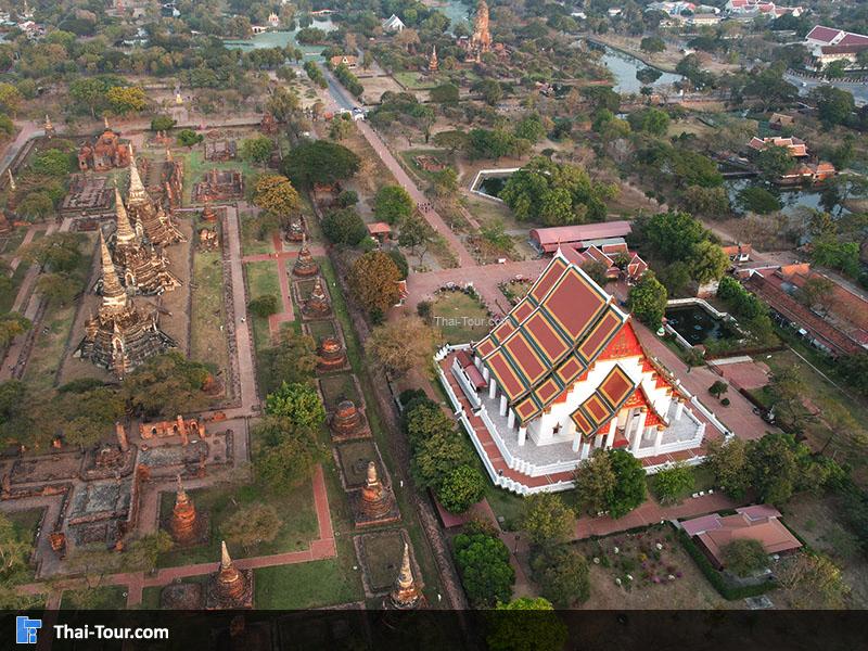 วิวมุมสูงด้านบนของ วัดพระศรีสรรเพชญ์