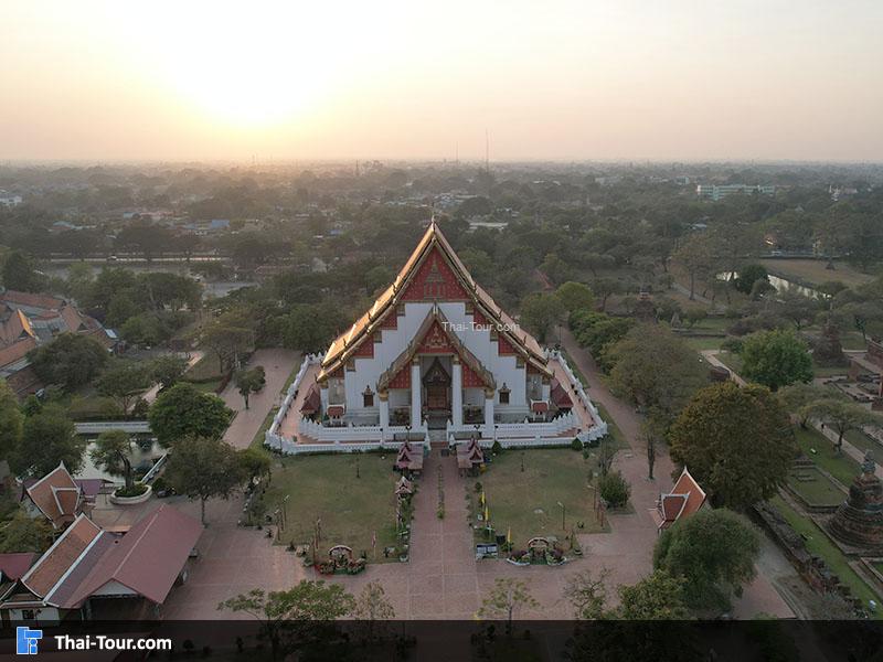 ภาพมุมสูง วิหารพระมงคลบพิตร