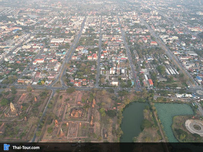 ภาพมุมสูง อุทยานประวัติศาสตร์อยุธยา