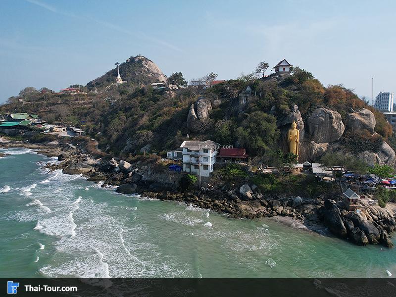 ภาพมุมสูงหาดเขาตะเกียบ