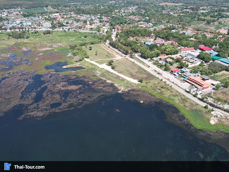 ภาพมุมสูงอ่างเก็บน้ำมาบประชัน