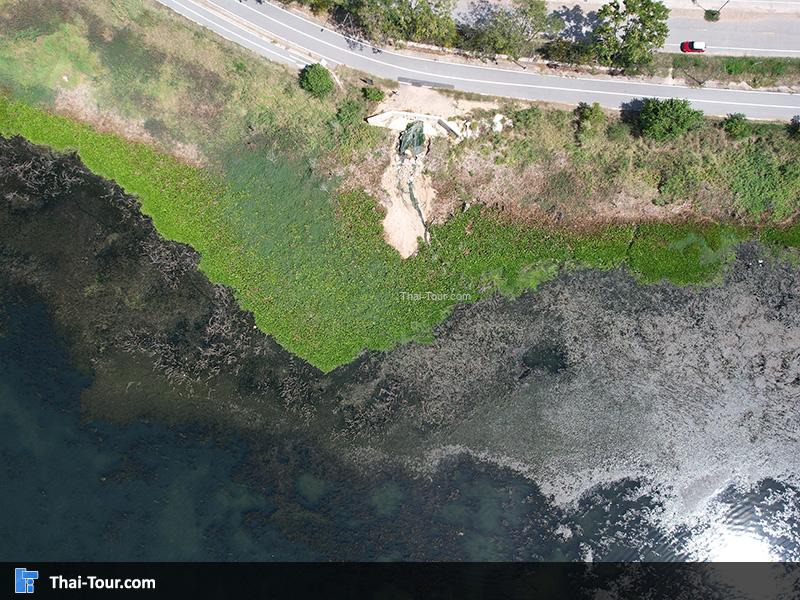 ภาพมุมสูงอ่างเก็บน้ำมาบประชัน