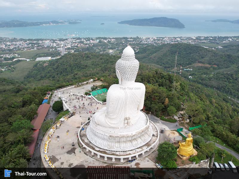 ภาพมุมสูง พระพุทธมิ่งมงคลเอกนาคคีรี