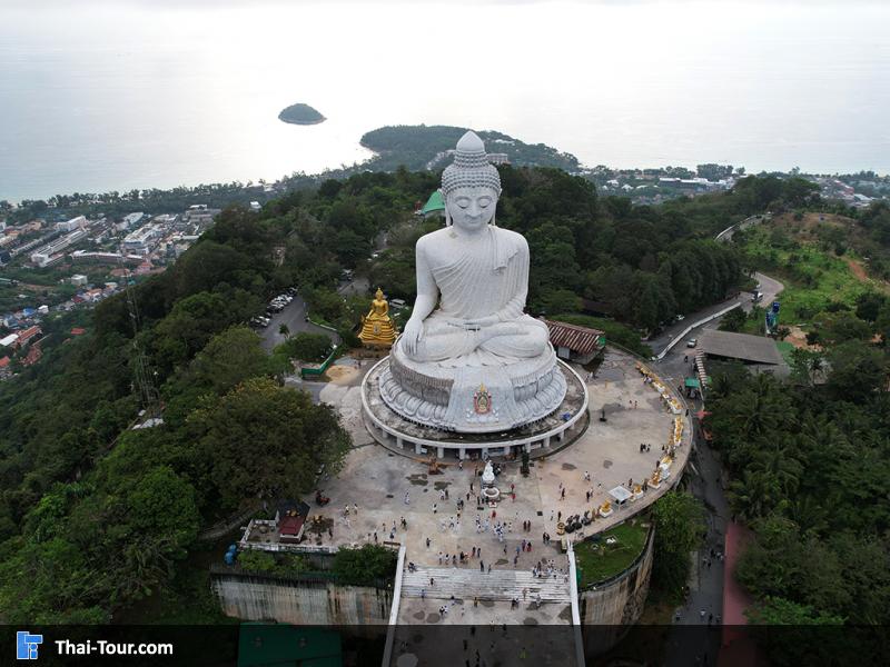 ภาพมุมสูง พระพุทธมิ่งมงคลเอกนาคคีรี
