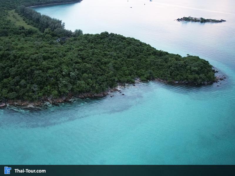 ภาพมุมสูง เกาะแสมสาร