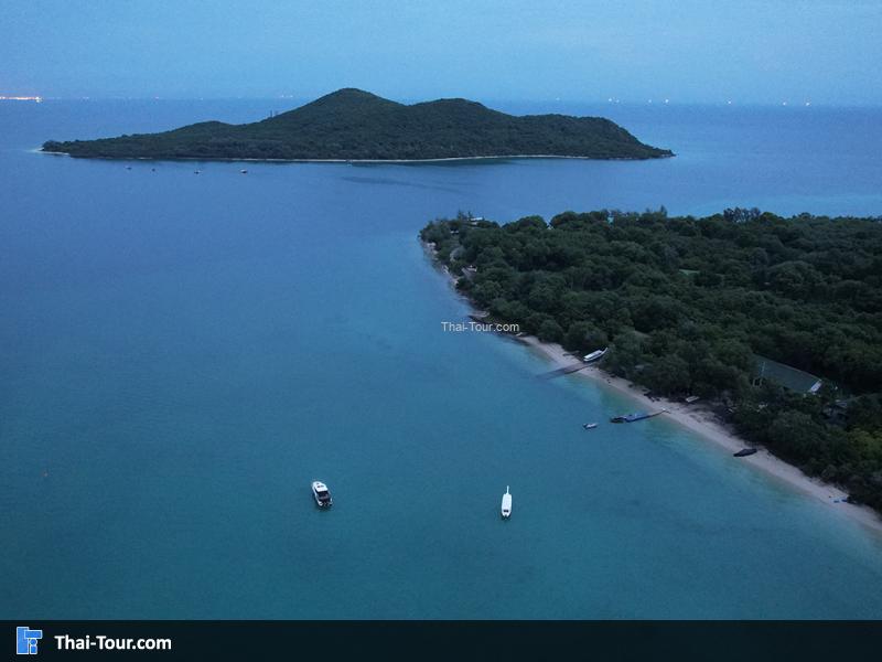 ภาพมุมสูง เกาะแสมสาร