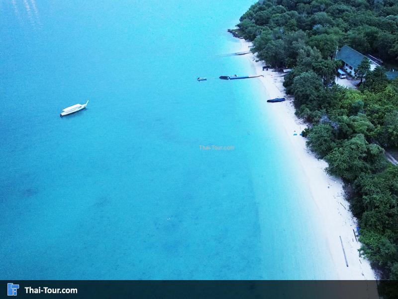 ภาพมุมสูง เกาะแสมสาร