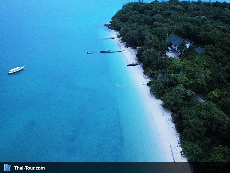 ภาพมุมสูง เกาะแสมสาร