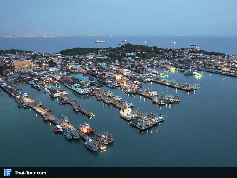 ภาพมุมสูง หมู่บ้านช่องแสมสาร