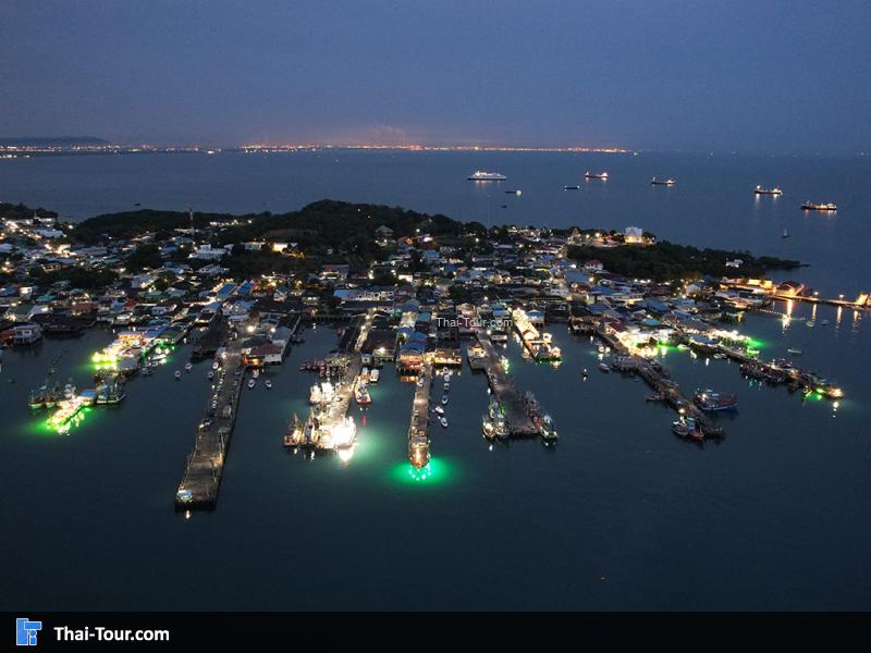 ภาพมุมสูง หมู่บ้านช่องแสมสาร